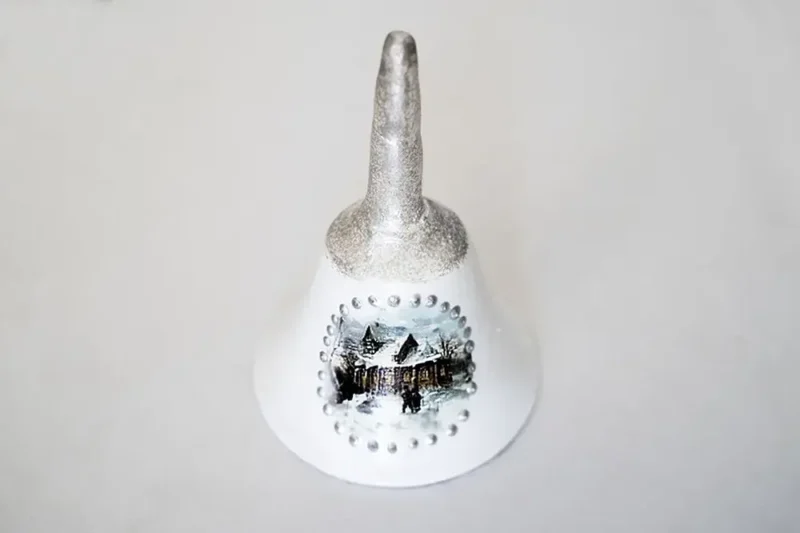 Clopoțel model iarnă-Ceramică Marginea