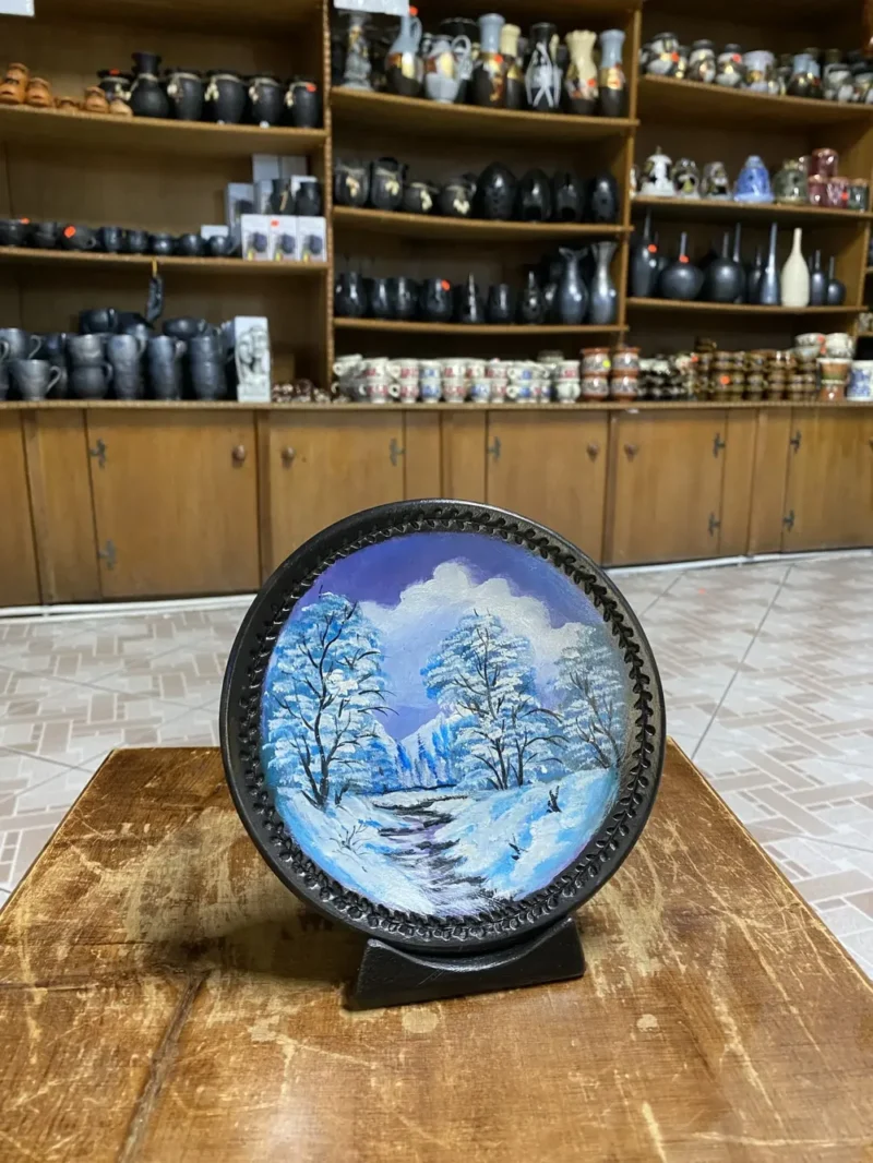 Farfurie mică pictată-Ceramică Marginea