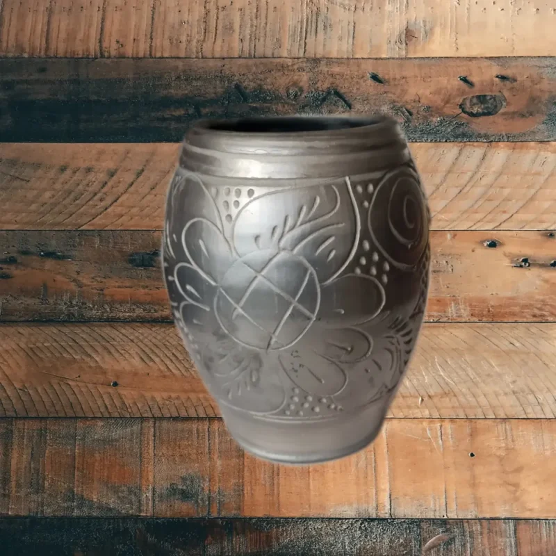 Vază neagră-Ceramică Marginea