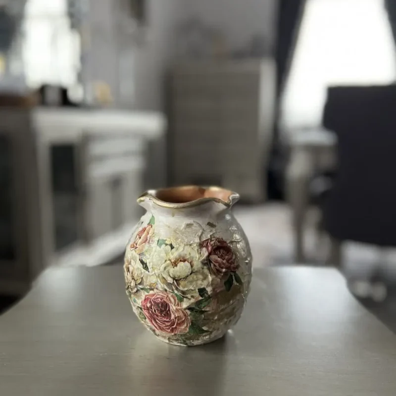 Vază decorată-Ceramică Marginea