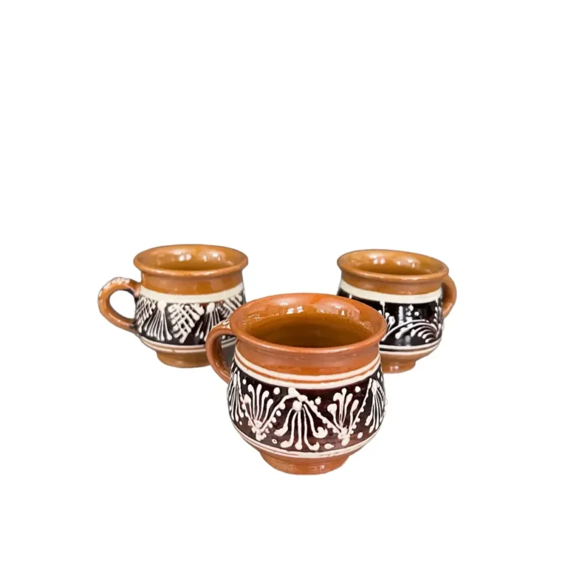 Căniță ceramică maro-Ceramică Marginea