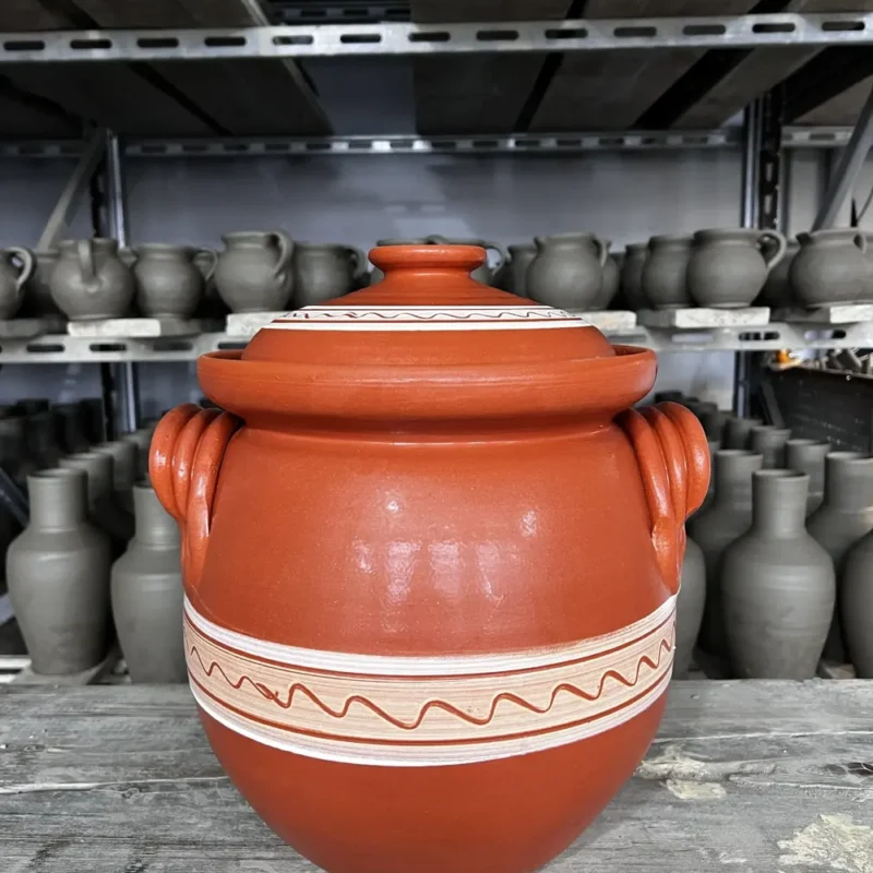 Oală pentru borș 10 litri-Ceramică Marginea