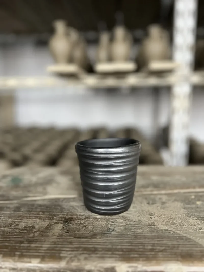 Pahar din ceramică neagră-Ceramică Marginea