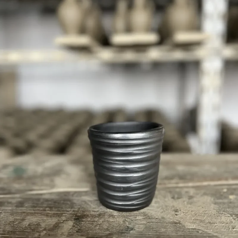 Pahar din ceramică neagră-Ceramică Marginea